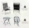 3 TLG. Bistro Set, klappbare Sitzgruppe mit 2 Stühlen & 1 Produktbild-Vorschau 5