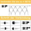Diagrams showing how to connect light strings. Produktbild-Vorschau