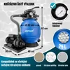 Piesková filtrácia k bazénu AQUA,   10 200 l/h, modrá Náhľad obrázku produktu 6