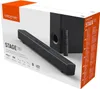 The image shows the packaging of a CREATIVE Stage 360 soundbar with a subwoofer and remote control. Podgląd zdjęcia produktu
