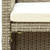 2-osobowa sofa ogrodowa wykonana z polirattanu z beżowymi Podgląd zdjęcia produktu 3