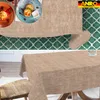 Tischdecke Melliert Hellbraun 160x140cm Schnittkante, Ansicht 7 Produktbild-Vorschau