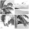 Gerahmtes Poster - Weißer Rahmen - Monochrom Strand Wolken Produktbild-Vorschau 9