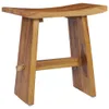 vidaXL Tabouret en teck massif - Tabouret - Tabouret de Voir les images du produit 9
