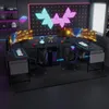 AIORBER Scrivania angolare per computer a forma di L, piano Anteprima dell’immagine prodotto 6