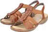 Rieker Damen Sandale Sandalette T-Riemen Flechtoptik 60809, Produktbild-Vorschau 38