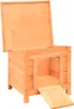 vidaXL Domček pre mačky 50x46x43,5 cm borovicové a jedľové Náhľad obrázku produktu 1