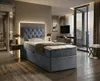 NORDELO Boxspringbett ELEGANTE 100x200 cm Grau Komplett-Set Produktbild-Vorschau 7