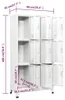 vidaXL Schließfachschrank mit 9 Fächern Stahl 90x45x180 cm Produktbild-Vorschau 14