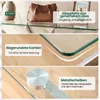 COSTWAY Tavolino in vetro temperato, tavolino con gambe in Anteprima dell’immagine prodotto 7