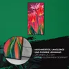 Küchenuhr Bürouhr Leinwand Uhr Geräuschlos 30x60 Gemälde Produktbild-Vorschau 5