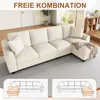 Merax L-Form Ecksofa 4 Sitzer, Chenille Sofa Mit Produktbild-Vorschau 10