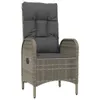 A single outdoor chair with dark gray cushions. Voir les images du produit