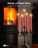 goobay set di 5 candele a bastoncino di cera a LED rossi, Anteprima dell’immagine prodotto 13