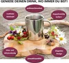 Edelstahl Thermo Tasse 300 ml - Doppelwandige Feldtasse zum Produktbild-Vorschau 5
