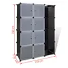 vidaXL Modularer Schrank mit 9 Fächern 109x36,5x143cm Produktbild-Vorschau 7