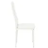 A side view of a white chair against a white background. Podgląd zdjęcia produktu