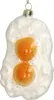Christbaumschmuck Glas 12cm Spiegeleier Figur Weiß Produktbild-Vorschau 1