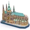 A 3D puzzle model of Saint Vitus Cathedral on a white background. Voir les images du produit