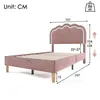 Flieks Polsterbett 90x190cm mit LED & Lattenrost, Produktbild-Vorschau 4