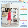 COSTWAY Kinder Eckküchen-Set, L-förmige Kinderküche aus Produktbild-Vorschau 2