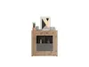 Highboard - Nox Eiche Nachbildung - Grau matt - B 120 cm - Produktbild-Vorschau 3