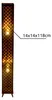 LED Textil Stehleuchte, schwarz, blattgold, H 118 cm Produktbild-Vorschau 9