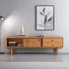 Lowboard SIMONA, 175 cm aus Massivholz, Eiche Finish - TV Produktbild-Vorschau 3