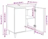vidaXL Sideboard Chêne Artisan 60 x 35 x 70 cm Matériau Voir les images du produit 8