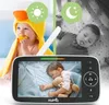 A collage showing a baby monitor with a screen displaying a sleeping child, and two inset images of babies, one awake and one asleep, with day and night icons. Náhled obrázku produktu