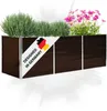 DELUKE® Hochbeet für Garten OSKAR Braun | 240x80x77cm | Produktbild-Vorschau 1