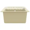 vidaXL Évier en granit simple bassin beige Voir les images du produit 6