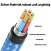 USB-C zu USB-C Kabel 480mbps 60W mit Metall Stecker - Blau Produktbild-Vorschau 6
