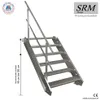 6 Stufen Stahltreppe einseitig. Geländer Breite 60 cm  Produktbild-Vorschau 1