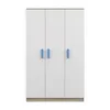 Kinder-Kleiderschrank 120 cm – Sonoma/Weiß mit blaue Produktbild-Vorschau 2