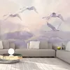 Selbstklebende Folie Fototapete - Flying Swans 392x280 cm Produktbild-Vorschau 2