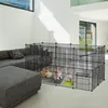 LARS360 Kleintiergehege Freigehege Kaninchen Metall Produktbild-Vorschau 9