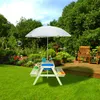 Relaxdays Kindersitzgruppe für draußen, Garten Picknickbank Produktbild-Vorschau 2