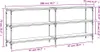 vidaXL Konzolový stolek Sonoma dub 200 x 29 x 75 cm Náhled obrázku produktu 7