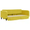 vidaXL Lit de jour extensible avec tiroirs jaune 100x200 cm Voir les images du produit 3
