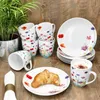 12tlg Frühstücksset Marie Porzellan 6 Pers Teller Produktbild-Vorschau 5