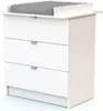 WEBABY - Wickelkommode Weiß ALBA| 3 Schubladen | 79 x 65 x Produktbild-Vorschau 1