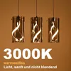 ZMH LED Pendelleuchte Esstisch Hängelampe Hängeleuchte Glas Produktbild-Vorschau 9