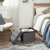 Šedý prošívaný puf 38 cm sedák podnožka Náhled obrázku produktu 10