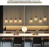 ZMH Pendelleuchte Esstisch Hängelampe Glas 4 Flammig Produktbild-Vorschau 5