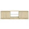 vidaXL TV-Schrank mit LED-Leuchten Sonoma-Eiche 140x40x35,5 Produktbild-Vorschau 13