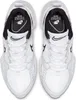 A top-down view of a pair of white Nike Air Heights women's sports shoes. Voir les images du produit