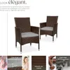Lot de 2 fauteuils de jardin en rotin avec 2 sets de Voir les images du produit 3