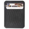 A black plastic tray with a label showing different uses. Náhled obrázku produktu