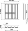 ORGA-BOX VII Design Besteckeinsatz schwarz 426 x 474 mm Produktbild-Vorschau 4